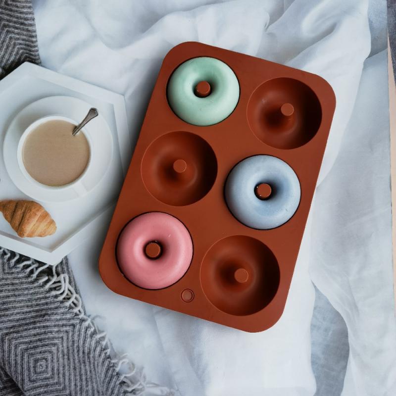 New#6 Holes Silicone Donut Mol - Donut Mold Silicone ulasan dan harga