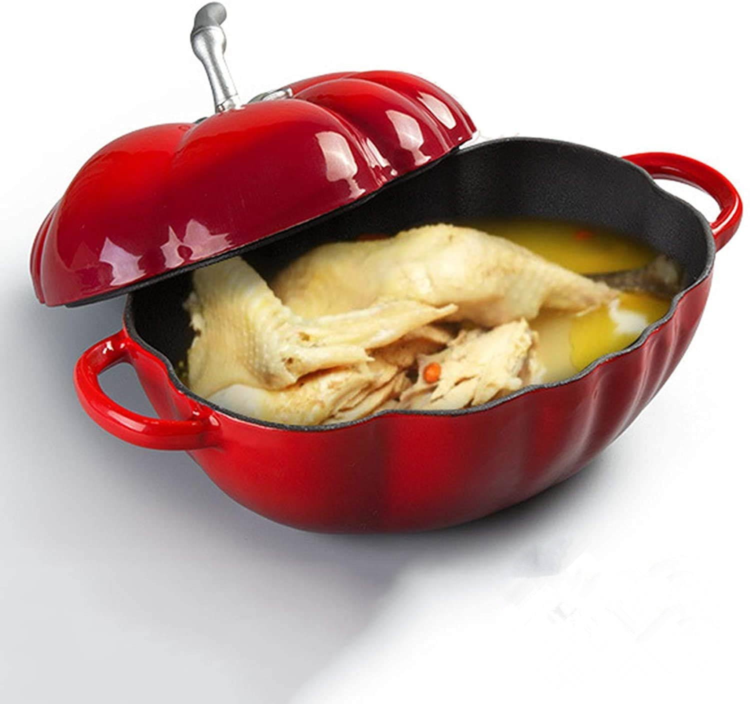 25cm Tomato Enameled Cast Iron - Cast Iron Corn ulasan dan harga