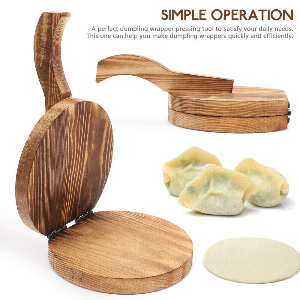 Wooden Dough Presser Chapati P - Dumpling Press Set ulasan dan harga
