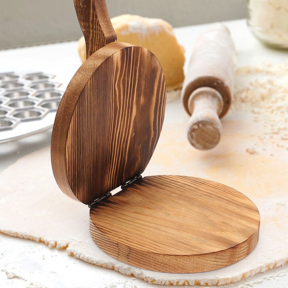 Wooden Dough Presser Chapati P - Dumpling Press Set ulasan dan harga