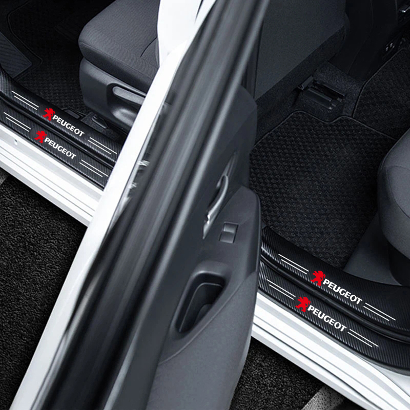 1/4/5Pcs Car Door Sill Scuff P - Crepe Pan Carbon ulasan dan harga