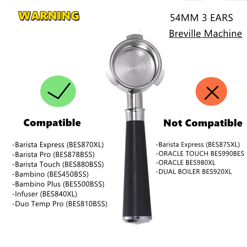 54mm Espresso Portafilter Dual - Breville Espresso Barista Express ulasan dan harga